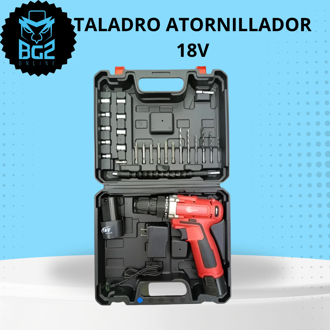 TALADRO ATORNILLADOR  INALAMBRICO 18V